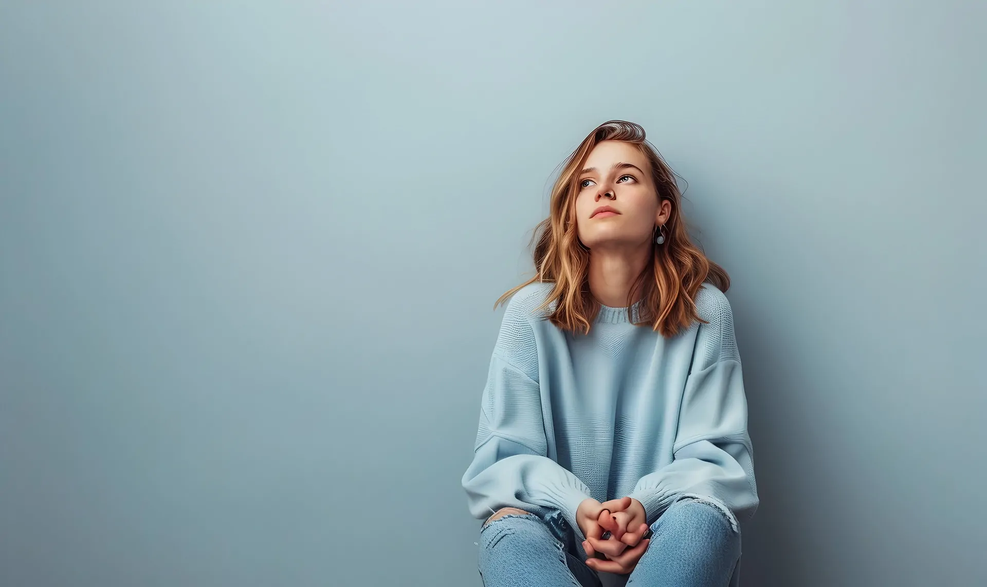 A person experiencing a panic attack, illustrating the challenges of mental health.